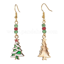 Brass Dangle Earrings&nbsp;EJEW-JE04511-S