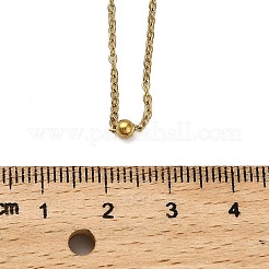 304 Stainless Steel Satellite Chain Necklaces for Women Men&nbsp;NJEW-Q028-12G