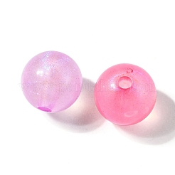 Rainbow Iridescent Plating Acrylic Beads&nbsp;MACR-YW0002-19D
