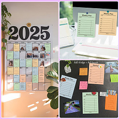 4Pcs 4 Colors Paper Portable Plan Notepad&nbsp;OFST-TA0001-06B