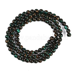 Assembled Natural Malachite & Bronzite Beads Strands&nbsp;G-A230-D02-01