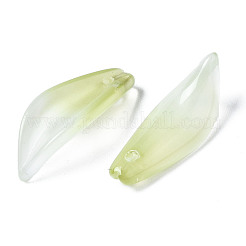 Transparent Spray Painted Glass Pendants&nbsp;GGLA-S054-015F-02