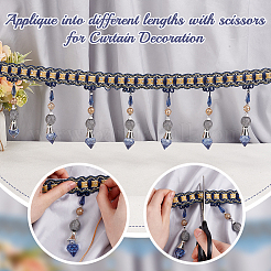 Curtain Plastic Beaded Fringe Trim&nbsp;OCOR-OC0001-49