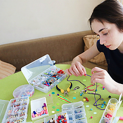 DIY Chew Necklace Making Kit for Sensory Kids&nbsp;DIY-DR0001-15