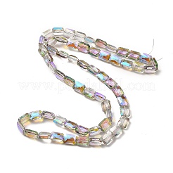 Transparent Electroplate Glass Beads Strands&nbsp;EGLA-E030-01L-01
