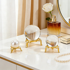 6Pcs 3 Styles Alloy Crystal Ball Display Bases&nbsp;ODIS-ME0001-05