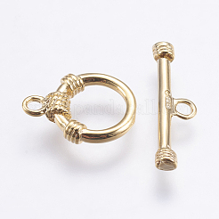Brass Toggle Clasps&nbsp;KK-G333-20G-NF
