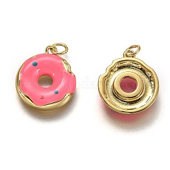 Brass Enamel Pendants&nbsp;KK-B026-24G