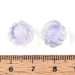 Textured Inner Flower Handmade Lampwork Beads&nbsp;LAMP-T024-07E