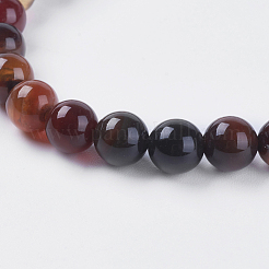 Natural Agate Beads Strands&nbsp;G-G515-6mm-04