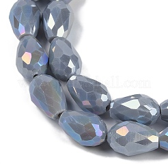Opaque Solid Color Electroplate Glass Beads Strands&nbsp;LS-EGLA-N013-P10mm-B05