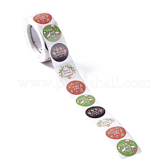 4 Patterns Christmas Round Dot Self Adhesive Paper Stickers Roll&nbsp;DIY-A042-03B