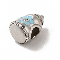 304 Stainless Steel Enamel European Beads&nbsp;STAS-G308-24P