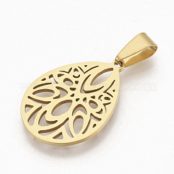 201 Stainless Steel Pendants&nbsp;X-STAS-N089-01G