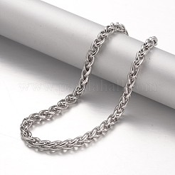 Tarnish Resistant 304 Stainless Steel Wheat Chain Bracelets&nbsp;BJEW-F215-07-P