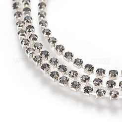 Brass Rhinestone Strass Chains&nbsp;CHC-S6-17S-1