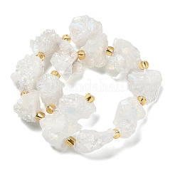 Electroplated Natural Druzy Agate Beads Strands&nbsp;G-G289-02B