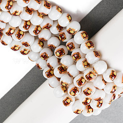 Printing Glass Beads for Necklaces Bracelets Making&nbsp;GLAA-B020-02A-01