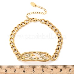 Rectangle 304 Stainless Steel Bracelets&nbsp;BJEW-R011-01G-01