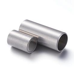Tarnish Resistant 304 Stainless Steel Magnetic Clasps with Glue-in Ends&nbsp;STAS-L131-01