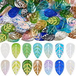 140Pcs 14 Colors Glass Pendants&nbsp;GLAA-PA0001-22
