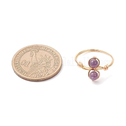 Natural & Synthetic Gemstone Finger Rings&nbsp;RJEW-JR00945-01
