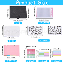PU Leather Binder Covers&nbsp;AJEW-WH20018-298C