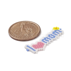 3Pcs 3 Color Handmade Loom Pattern MIYUKI Seed Beads&nbsp;PALLOY-MZ00052