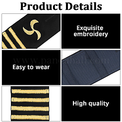 2 Pairs Polyester Epaulettes&nbsp;AJEW-CN0007-70