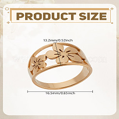 1Pc Stainless Steel Finger Rings&nbsp;RJEW-LP0002-30G