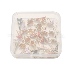 24Pcs 12 Style Zinc Alloy Enamel Pendants&nbsp;ENAM-TA0001-24