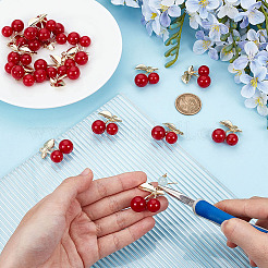 20Pcs Resin Imitation Fruit Pendants&nbsp;KK-ME0003-45