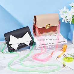 4Pcs 4 Colors Adjustable Transparent PVC Bag Straps&nbsp;FIND-WR0010-02