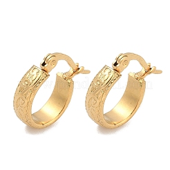 Golden Plated 304 Stainless Steel Hoop Earrings&nbsp;X-EJEW-E158-21G