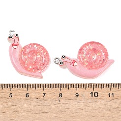 Transparent & Opaque Resin Pendants&nbsp;RESI-P048-02