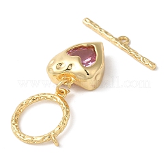 Brass Toggle Clasps&nbsp;KK-N254-90G