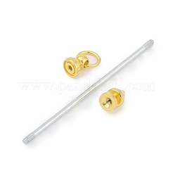 Alloy Bar Beadable Keychain for Jewelry Making DIY Crafts&nbsp;KEYC-A015-01G
