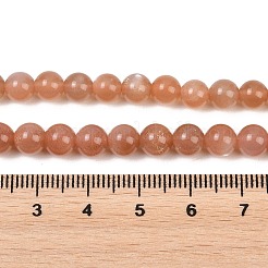 Natural Sunstone Beads Strands&nbsp;G-P621-6mm-01