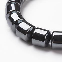 Non-magnetic Synthetic Hematite Beads Stretch Bracelets&nbsp;BJEW-G556-02