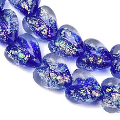 Handmade Foil Glass Beads&nbsp;DICH-C001-01H