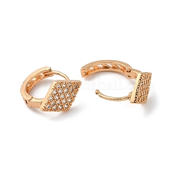 Brass Hoop Earrings with Glass&nbsp;EJEW-K256-100KCG