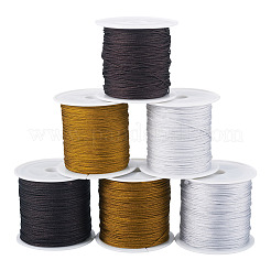 6 Rolls 6 Styles Nylon Braided Cord&nbsp;NWIR-TA0001-23