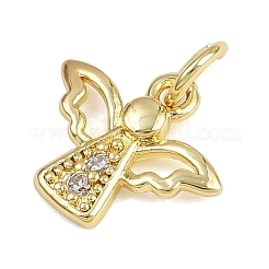 Brass Micro Pave Cubic Zirconia Pendants&nbsp;LS-KK-Z123-24G-03
