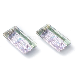 Embossed Glass Rhinestone Pendants&nbsp;GLAA-J101-07A