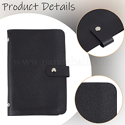 2Pcs PU Leather Saving Money Notebook with PP Plastic 100Pcs Envelopes Pocket&nbsp;AJEW-CL0005-90A