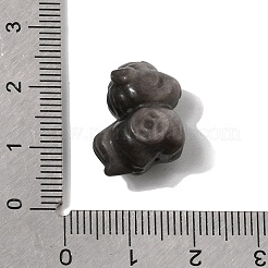 Natural Silver Sheen Obsidian Carved Beads&nbsp;G-L656-A01-01