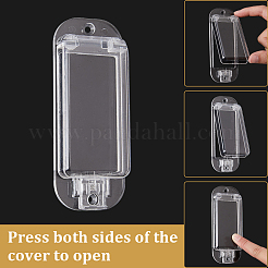 2Pcs Transparent Switch Plastic Protective Cover&nbsp;AJEW-CN0006-73