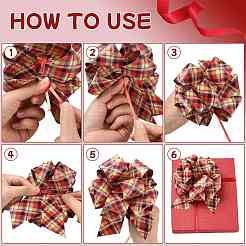 12Pcs 12 Colors Christmas Plastic Pull Bows&nbsp;PL-FZCD2FD-01