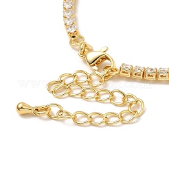 Cubic Zirconia Chain Necklace for Girl Women Gift&nbsp;NJEW-A005-05G