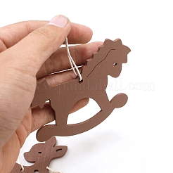 Christmas Theme Wood Pendant Decoration&nbsp;PW-WG1BE07-01